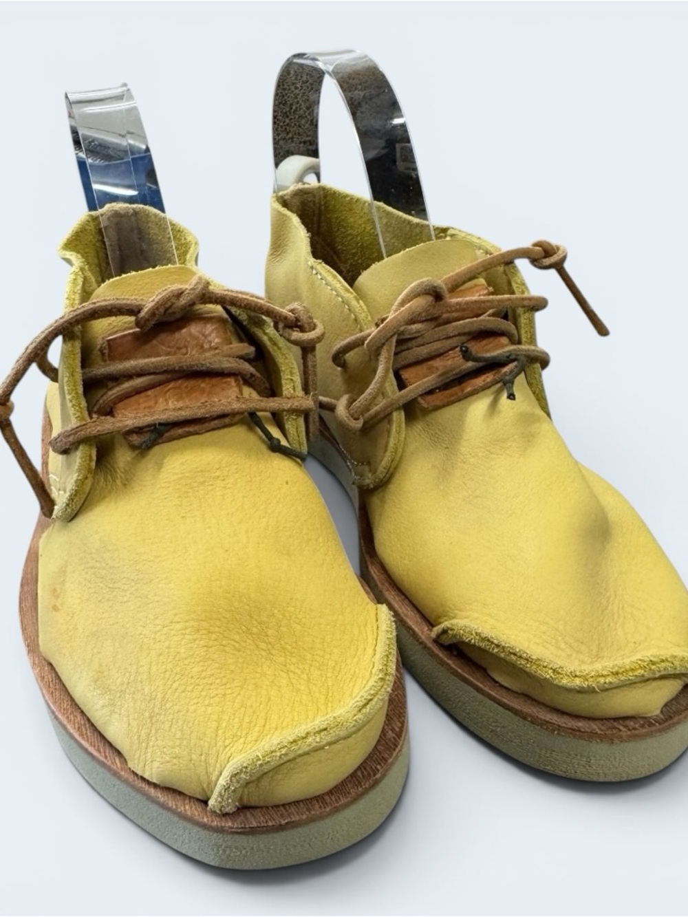 Satorisan yellow leather cutout chukka boots Size 37 - Picture 10 of 11